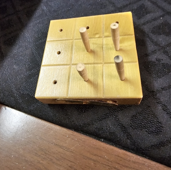 1960's Shackman Wooden Tic-Tac-Toe - Picture 1 of 3